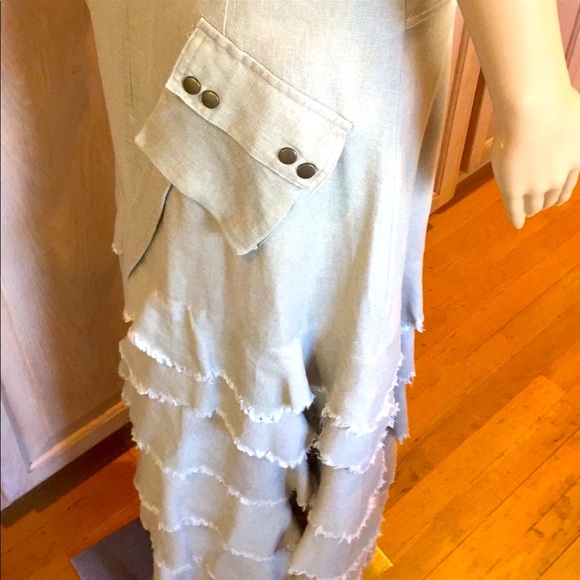 São Paulo NWOT Long Linen Skirt size 8 - Picture 5 of 17